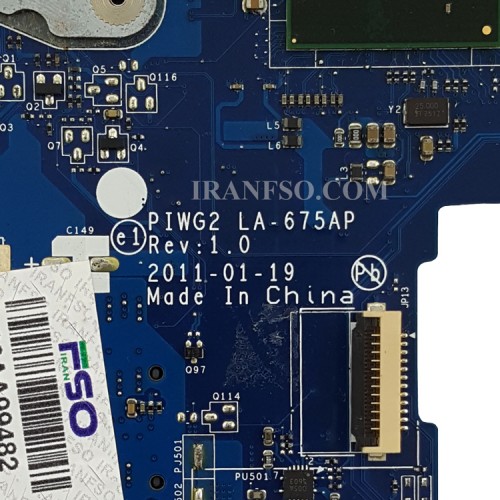 مادربرد لپ تاپ لنوو IdeaPad G570 HM55_PIWG2_LA-675AP گرافیک اینتلی-تعمیری