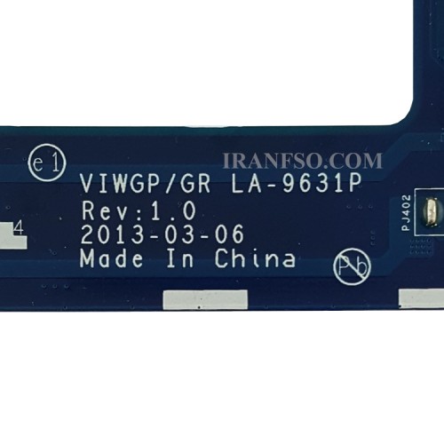 مادربرد لپ تاپ لنوو IdeaPad G500 Pentium-HM70_VIWGP-GR_LA-9631P_VGA-1GB گرافیک دار-تعمیری