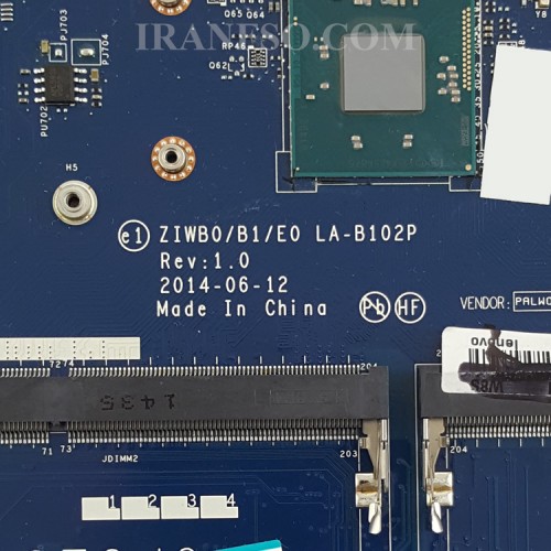 مادربرد لپ تاپ لنوو IdeaPad B50-30 CPU-Celeron N2840_ZIWB0-B1-E0_LA-B102P گرافیک اینتلی-تعمیری