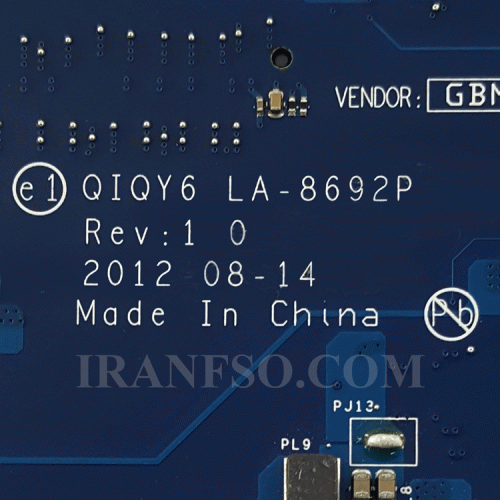 مادربرد لپ تاپ لنوو IdeaPad Y500_QIQY6_LA-8692P گرافیک دار-تعمیری