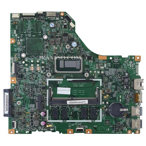 مادربرد لپ تاپ لنوو IdeaPad V110-15ISK CPU-I3-6_LV115SK MB_15277-1N_448-08B01-0011N_RAM-4GB گرافیک اینتلی