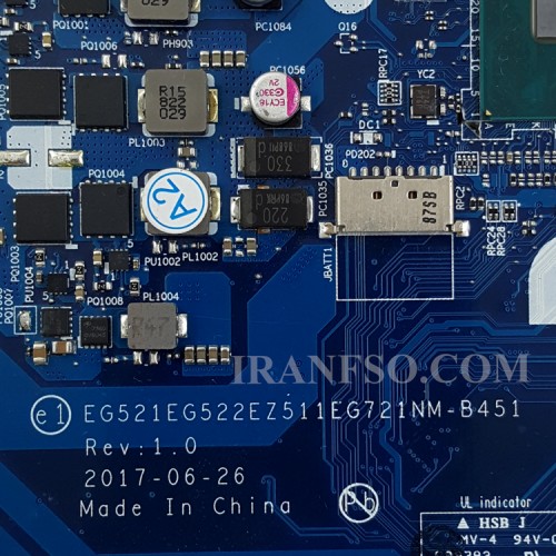 مادربرد لپ تاپ لنوو IdeaPad 320-15IKB CPU-I7-8550U_NM-B451 بدون گرافیک-تعمیری