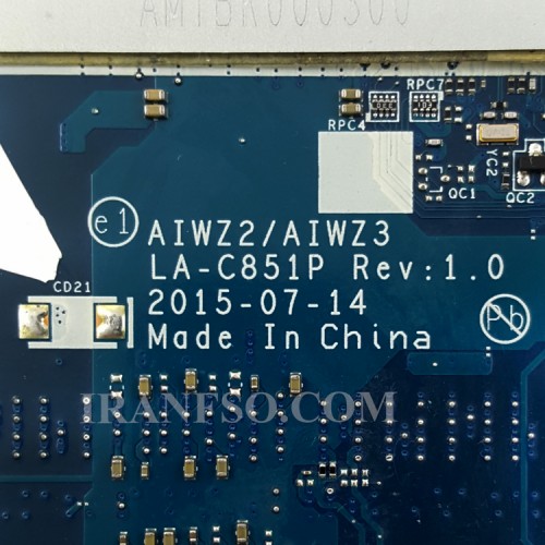 مادربرد لپ تاپ لنوو IP500-15ISK I5-6200_AIWZ2-AIWZ3_LA-C851P_2GB_NO 3D Web R7-M360 گرافیک دار-مشابه Z51-70 تعمیری