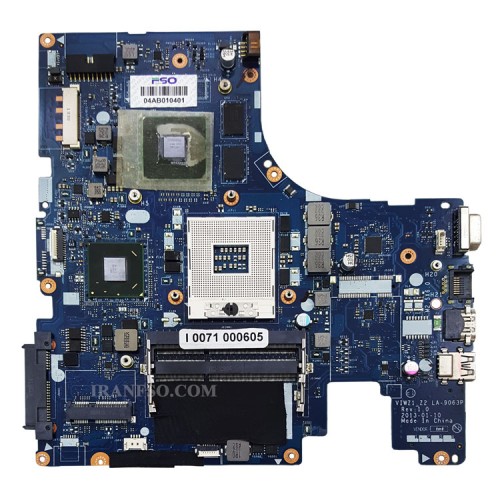 مادربرد لپ تاپ لنوو IdeaPad Z500_VIWZ1-Z2_LA-9063P_VGA-2GB گرافیک دار سوکت تبدیل درایو 10 پین-تعمیری