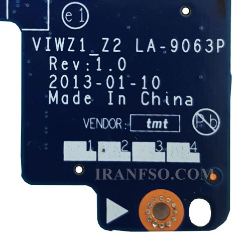 مادربرد لپ تاپ لنوو IdeaPad Z500_VIWZ1-Z2_LA-9063P_VGA-2GB گرافیک دار سوکت تبدیل درایو 10 پین-تعمیری