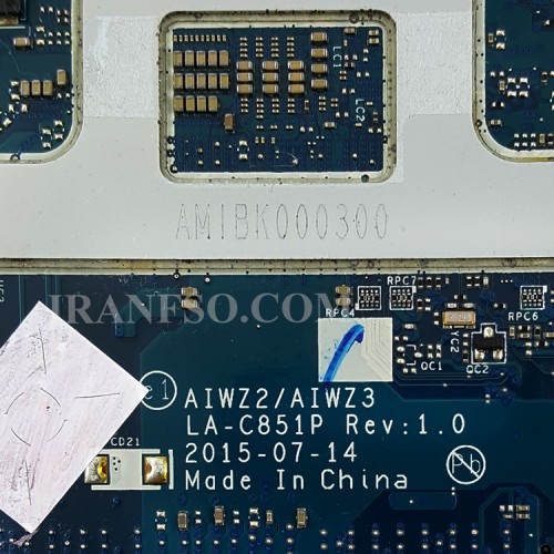 مادربرد لپ تاپ لنوو IP500-15ISK I5-6200_AIWZ2-AIWZ3_LA-C851P_2GB_3D Web R7-M360_Heated CPU گرافیک دار-مشابه Z51-70