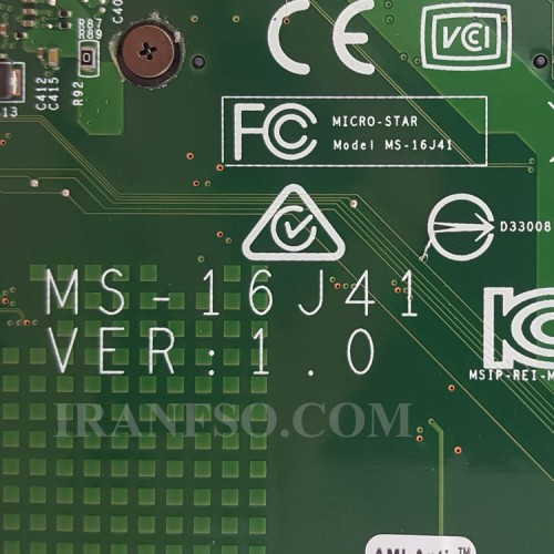 مادربرد لپ تاپ ام اس آی GE62 CPU-I7-6_MS-16J41 VGA-4GB-GT970M گرافیک دار