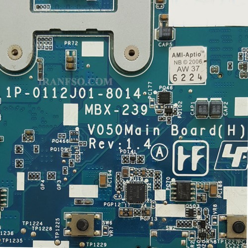 مادربرد لپ تاپ سونی VPCCB HM65 MBX-239_1P-0112J01-8014_VGA-1GB گرافیک دار
