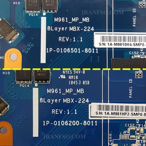 مادربرد لپ تاپ سونی VPC-EA_MBX-224 1GB گرافیک دار سوکت درشت