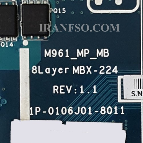 مادربرد لپ تاپ سونی VPCEA HM55_M961_1P-0106J01-8011_MBX-224 VGA-1GB گرافیک دار-سوکت ریز-سوکت لن ندارد
