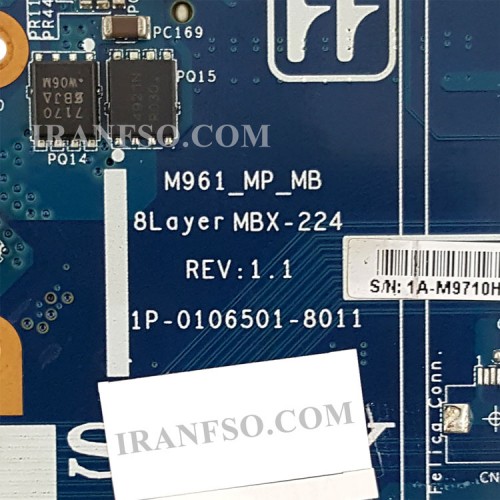 مادربرد لپ تاپ سونی VPCEB HM55_M961_1P-0106501-8011_MBX-224_VGA-1GB گرافیک دار-سوکت درشت تعمیری