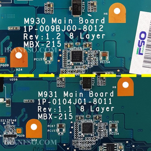 مادربرد لپ تاپ سونی VPCF11 HM55_MBX-215_VGA-512MB گرافیک دار-تعمیری