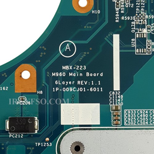 مادربرد لپ تاپ سونی VPCEB HM55_M960_1P-009CJ01-6011_MBX-223 LCD بدون گرافیک سوکت ریز-تعمیری