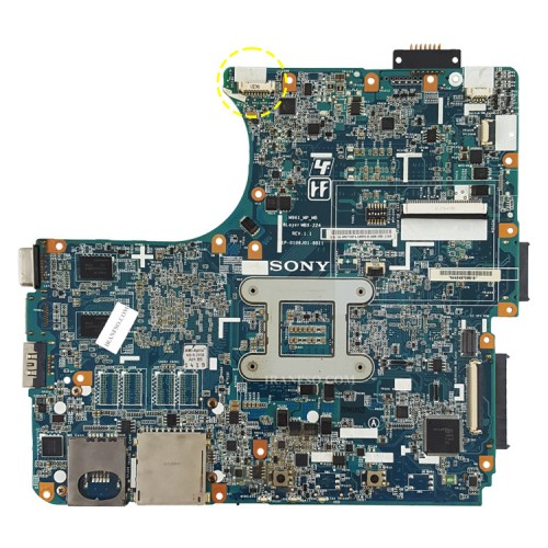 مادربرد لپ تاپ سونی VPCEB HM55_M961_MBX-224_VGA-512MB گرافیک دار-سوکت درشت تعمیری