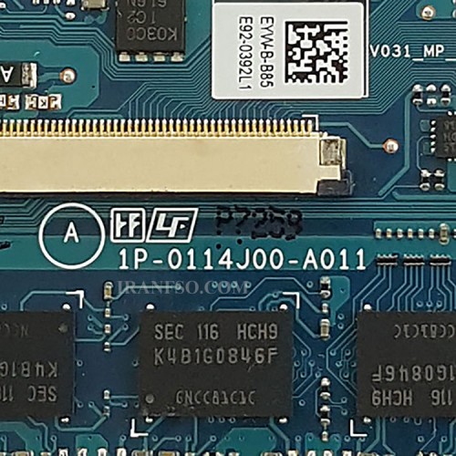 مادربرد لپ تاپ سونی VPCSA-VPCSB-VPCSC CPU-I5-2_MBX-237_V031_1P-0117200-A012_4GB-512MB گرافیک دار-تعمیری