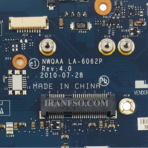 مادربرد لپ تاپ توشیبا Satellite A665 HM55_LA-6062P گرافیک دار