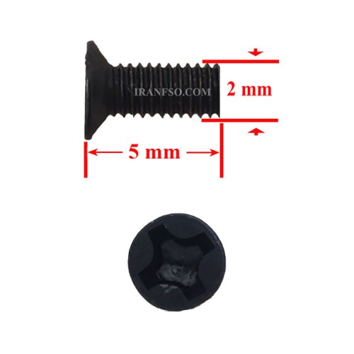 پیچ M2x5 سرتخت پک 10 عددی