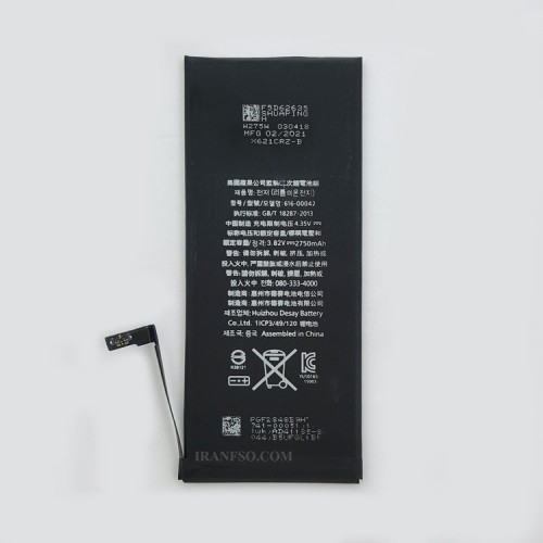 باتری موبایل اپل Iphone 6S Plus_820-00143-04 شش ماه گارانتی-2750 میلی آمپر ساعت