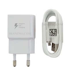 آداپتور تبلت و موبایل سامسونگ 5V 2A Fast USB To Type C با پک به همراه کابل