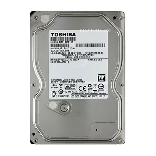 هارد HDD پی سی توشیبا 1TB Sata یکسال گارانتی