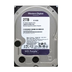 هارد HDD پی سی وسترن WD Purple 2TB Sata شش ماه گارانتی