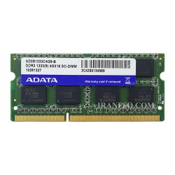 رم لپ تاپ 4 گیگ Adata DDR3 1333-10600 MHz 1.5V یکسال گارانتی