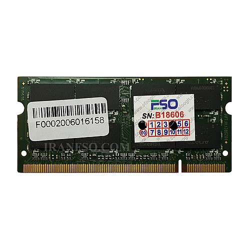 رم لپ تاپ 2 گیگ Adata DDR2-800-6400 MHZ 1.8V سه ماه گارانتی