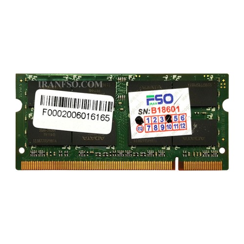 رم لپ تاپ 2 گیگ Adata DDR2-667-5300 MHZ 1.8V سه ماه گارانتی