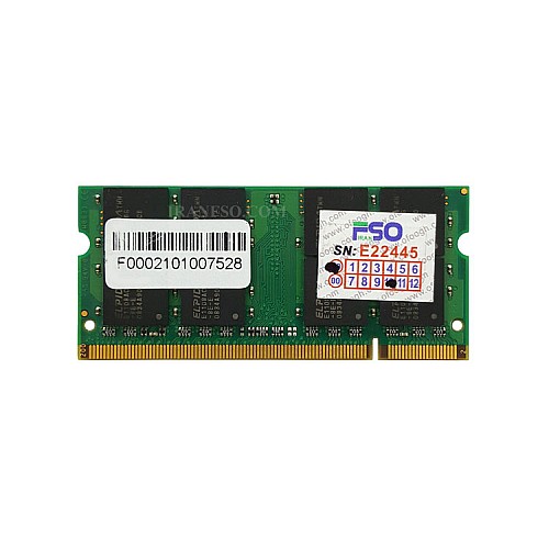 رم لپ تاپ 2 گیگ Crucial DDR2-800-6400 MHZ 1.8V سه ماه گارانتی