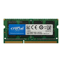 رم لپ تاپ 4 گیگ Crucial DDR3-PC3L 1600-12800 MHZ 1.35V یک سال گارانتی