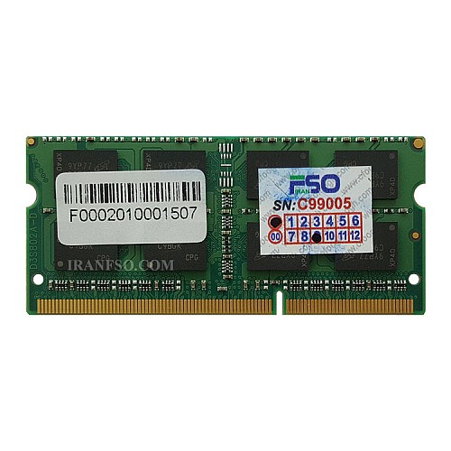 رم لپ تاپ 4 گیگ Crucial DDR3-PC3L 1600-12800 MHZ 1.35V یک سال گارانتی