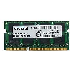 رم لپ تاپ 4 گیگ Crucial DDR3 -1333-10600 MHZ 1.5V شش ماه گارانتی