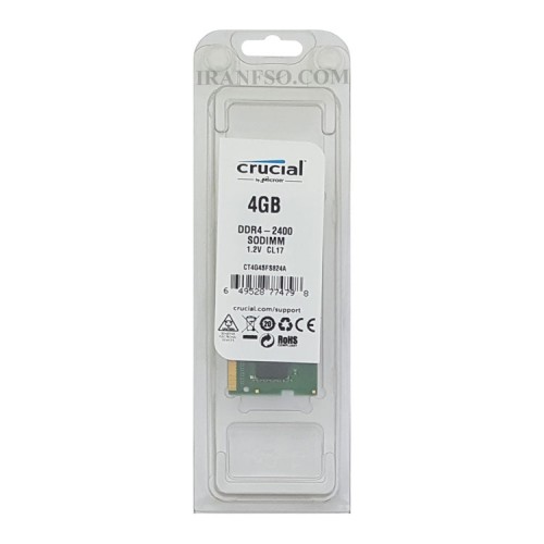 رم لپ تاپ 4 گیگ Crucial DDR4-2400 MHZ 1.2V