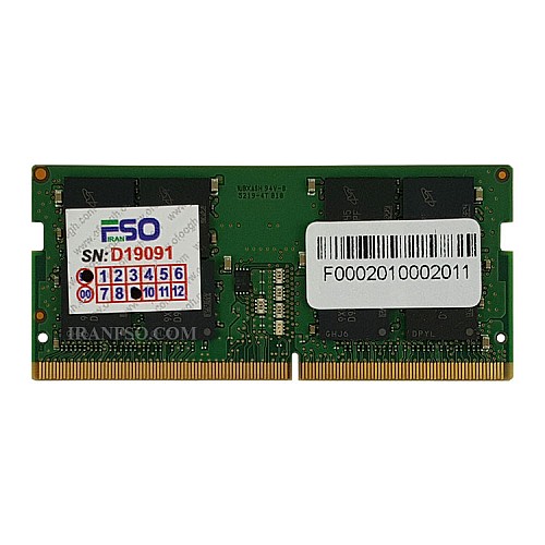 رم لپ تاپ 32 گیگ کروشیال DDR4-2666 MHZ 1.2V یک سال گارانتی