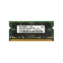 رم لپ تاپ 2 گیگ Elpida DDR2-800-6400 MHZ 1.8V سه ماه گارانتی
