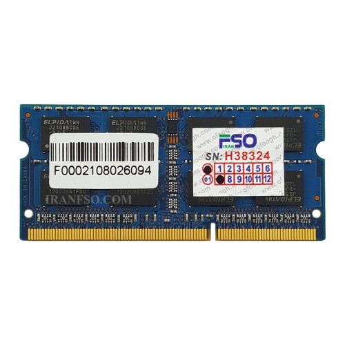 رم لپ تاپ 4 گیگ الپیدا DDR3-1333-10600 MHZ 1.5V شش ماه گارانتی