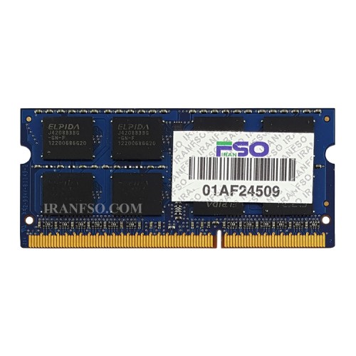 رم لپ تاپ 8 گیگ Elpida DDR3-1600-12800 MHZ 1.5V شش ماه گارانتی