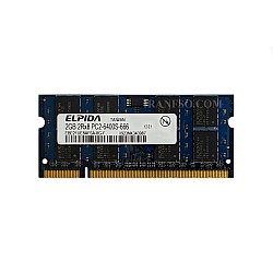 رم لپ تاپ 2 گیگ Elpida DDR2-800-6400 MHZ 1.8V یک ماه گارانتی
