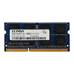 رم لپ تاپ 8 گیگ Elpida DDR3-PC3L-1600-12800 MHZ 1.35V یک سال گارانتی
