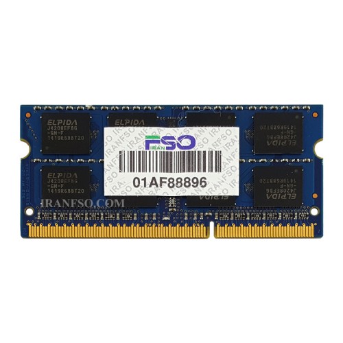 رم لپ تاپ 8 گیگ Elpida DDR3-PC3L-1600-12800 MHZ 1.35V یک سال گارانتی