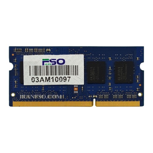 رم لپ تاپ 4 گیگ Elpida DDR3-PC3L 1600-12800 MHz 1.35V یکسال گارانتی