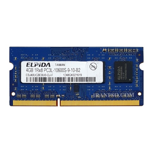 رم لپ تاپ 4 گیگ Elpida 4GB DDR3-PC3L 1333-10600MHz 1.35V شش ماه گارانتی