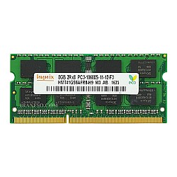 رم لپ تاپ 8 گیگ Hynix DDR3-1333-10600 MHZ 1.5V یک سال گارانتی