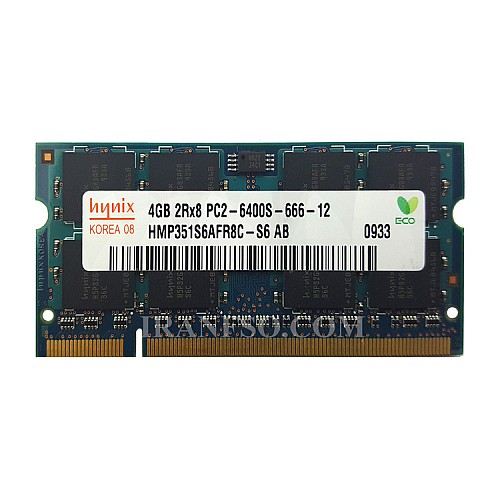 رم لپ تاپ 4 گیگ Hynix DDR2-800-6400 MHZ 1.8V