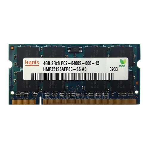 رم لپ تاپ 4 گیگ Hynix DDR2-800-6400 MHZ 1.8V