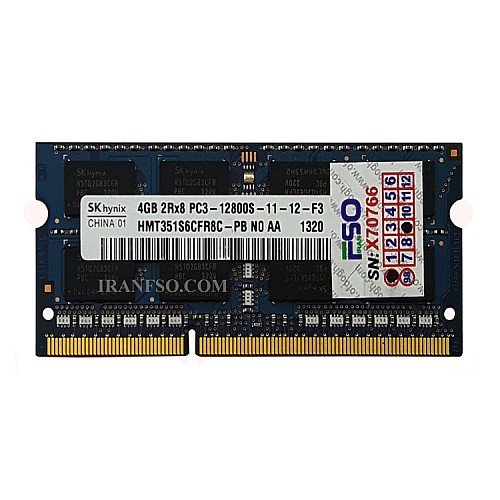 رم لپ تاپ 4 گیگ Hynix DDR3-1600-12800 MHZ 1.5V