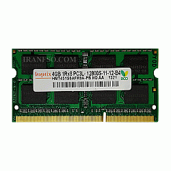رم لپ تاپ 4 گیگ Hynix DDR3-PC3L-1600-12800 MHZ 1.35V یک سال گارانتی