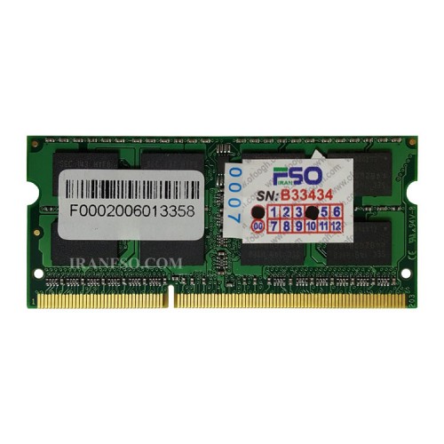 رم لپ تاپ 4 گیگ Hynix DDR3-PC3L-1600-12800 MHZ 1.35V یک سال گارانتی