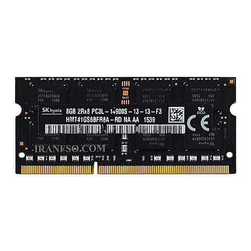 رم لپ تاپ 8 گیگ Hynix DDR3-PC3L-1866-14900 MHZ 1.35V شش ماه گارانتی