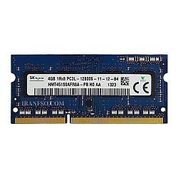 رم لپ تاپ 4 گیگ SK Hynix DDR3-PC3L-1600-12800 MHZ 1.35V شش ماه گارانتی